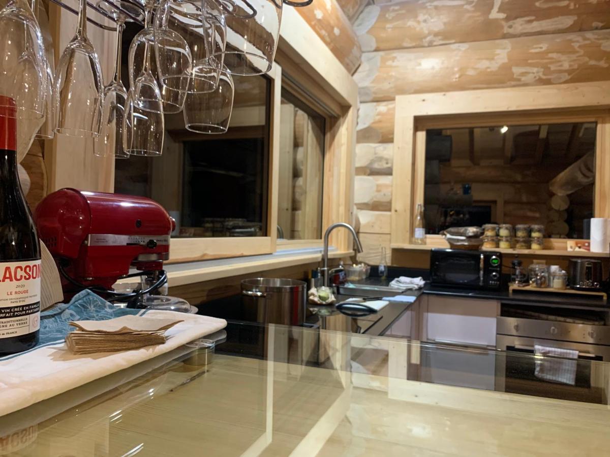 Chalet Anzac Chalet 5 Etoiles En Rondins Tout Neuf Unique Dans Les Aravis Les Villards-sur-Thônes Buitenkant foto