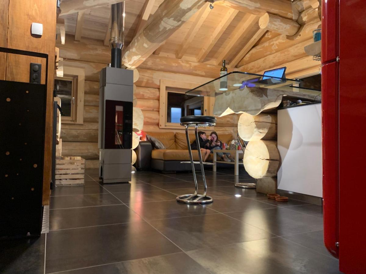Chalet Anzac Chalet 5 Etoiles En Rondins Tout Neuf Unique Dans Les Aravis Les Villards-sur-Thônes Buitenkant foto