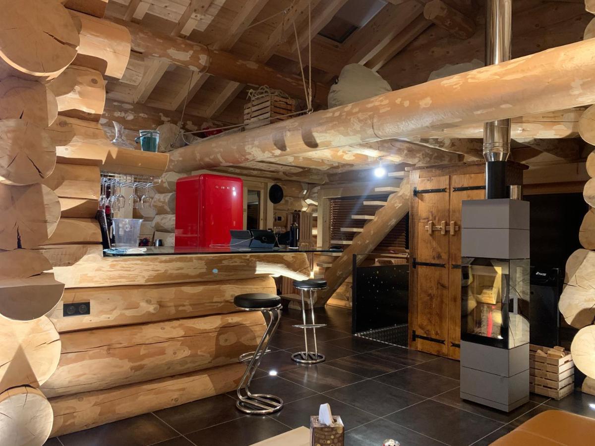 Chalet Anzac Chalet 5 Etoiles En Rondins Tout Neuf Unique Dans Les Aravis Les Villards-sur-Thônes Buitenkant foto