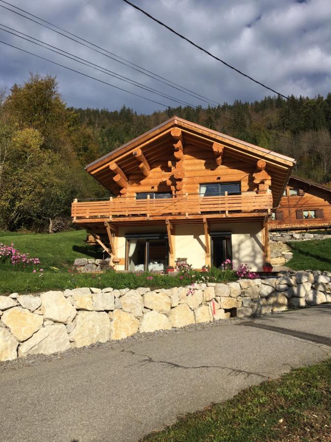 Chalet Anzac Chalet 5 Etoiles En Rondins Tout Neuf Unique Dans Les Aravis Les Villards-sur-Thônes Buitenkant foto