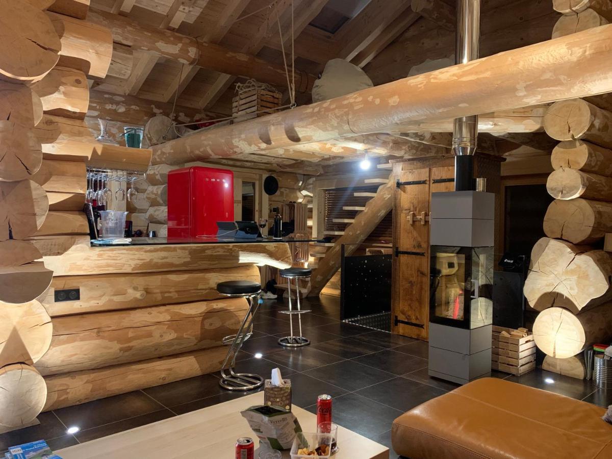 Chalet Anzac Chalet 5 Etoiles En Rondins Tout Neuf Unique Dans Les Aravis Les Villards-sur-Thônes Buitenkant foto