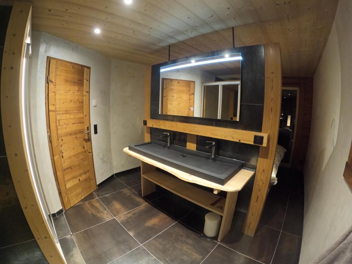 Chalet Anzac Chalet 5 Etoiles En Rondins Tout Neuf Unique Dans Les Aravis Les Villards-sur-Thônes Buitenkant foto
