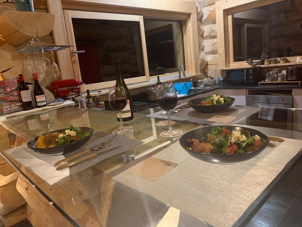 Chalet Anzac Chalet 5 Etoiles En Rondins Tout Neuf Unique Dans Les Aravis Les Villards-sur-Thônes Buitenkant foto