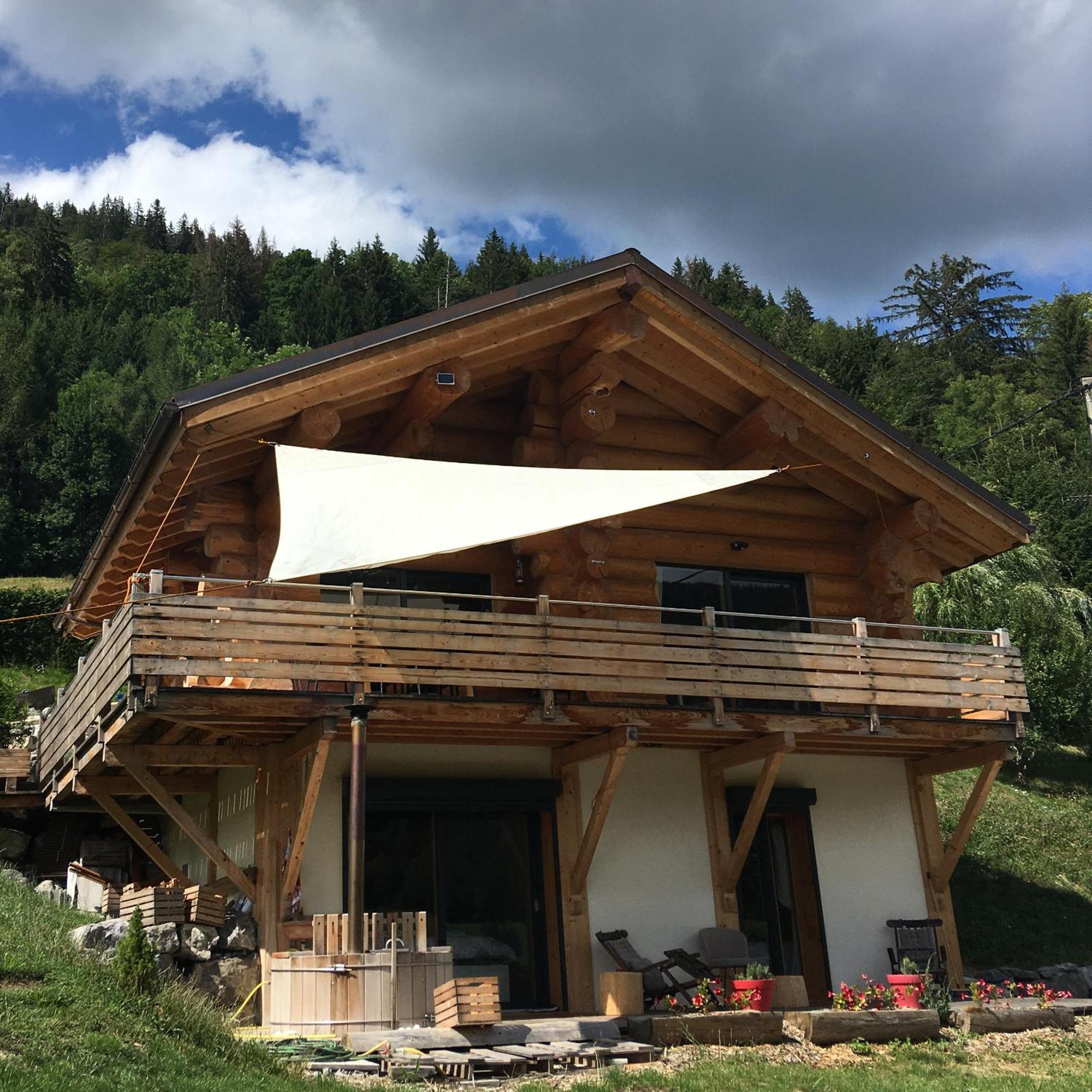 Chalet Anzac Chalet 5 Etoiles En Rondins Tout Neuf Unique Dans Les Aravis Les Villards-sur-Thônes Buitenkant foto